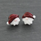 Tutorial: Santa Claus Ear Studs